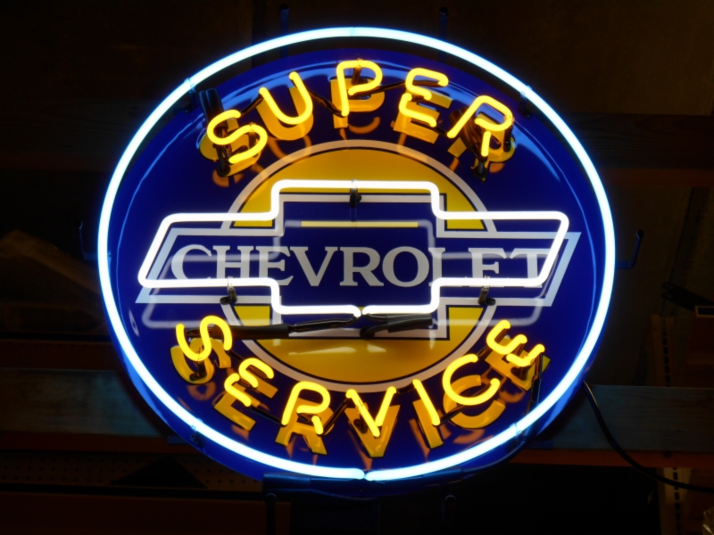 Chevrolet Super Service Neon Sign